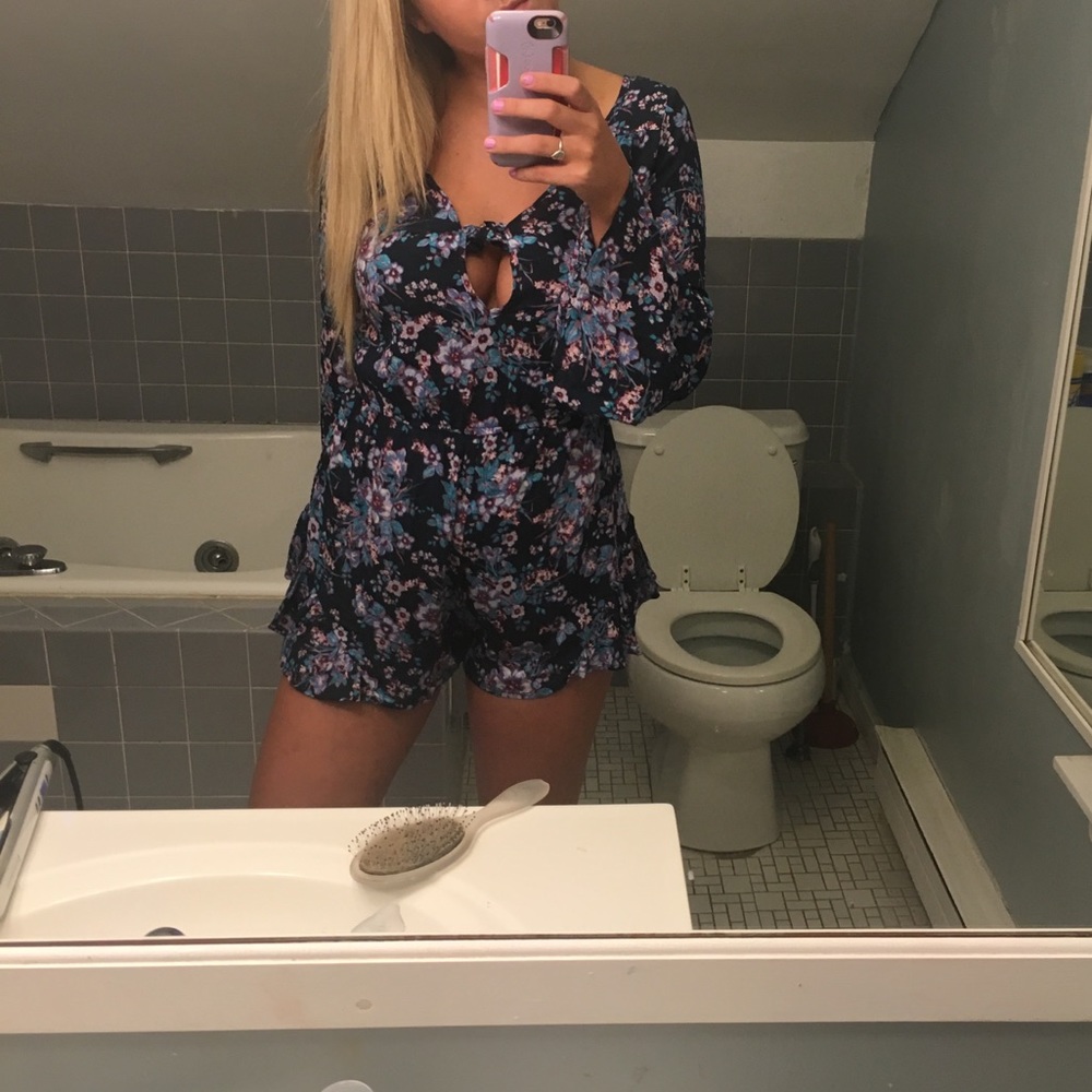 Flora Front Tie Romper